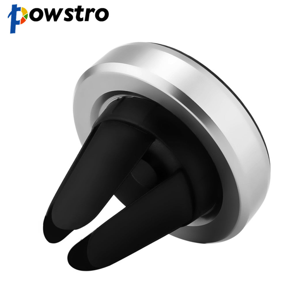 Powstro 360 Rotation Mini Magnetic Auto Car Air Vent Outlet Phone Mount Holder Cellphone Bracket For iPhone Samsung Android